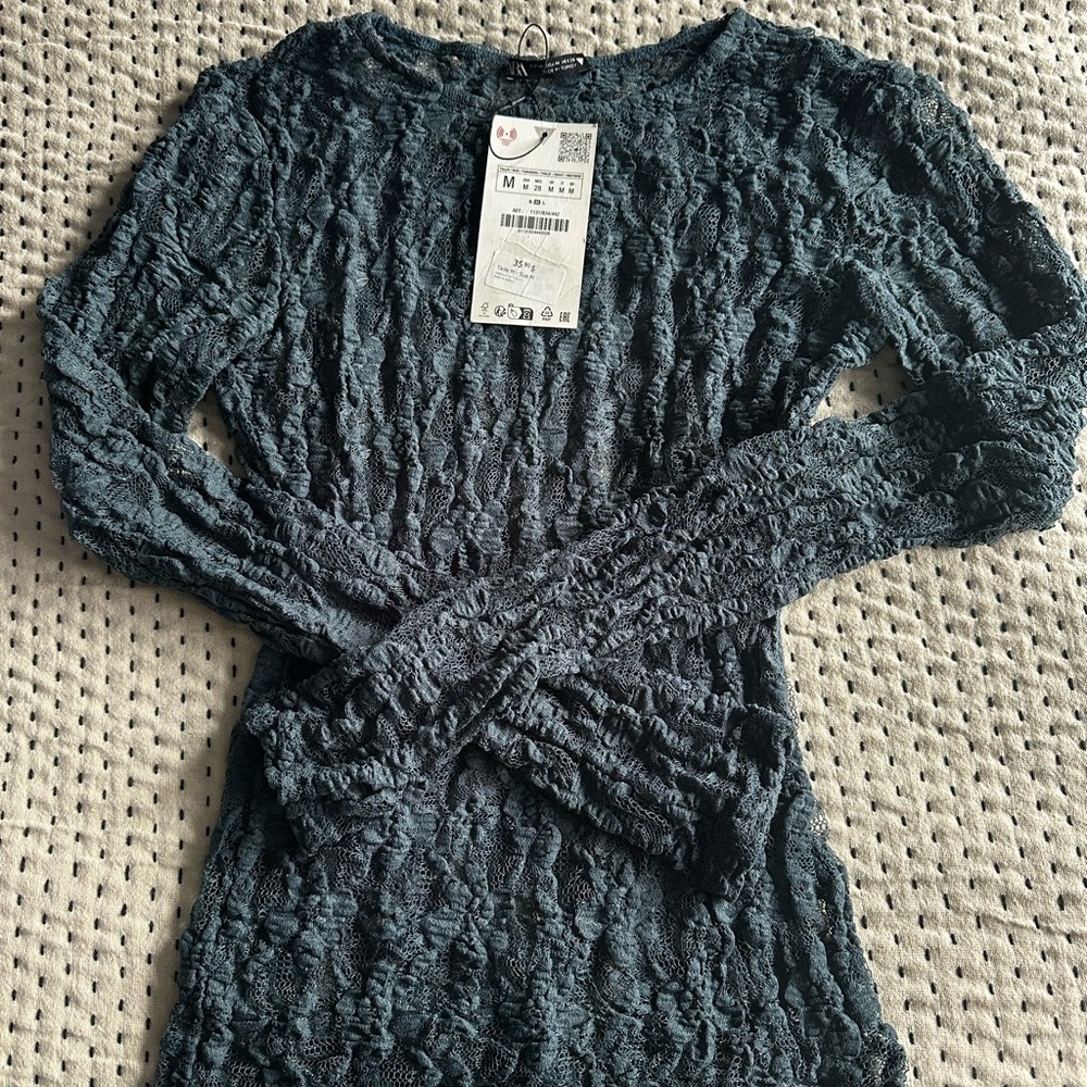 Zara Lace Long Sleeve Top